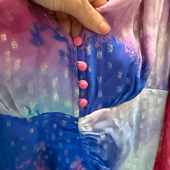 NWT Rococo Sand Cloud Ruched Midi Dress - Picture 8 of 13